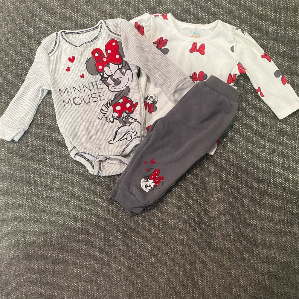 Disney Minnie Mouse Baby Outfit Set